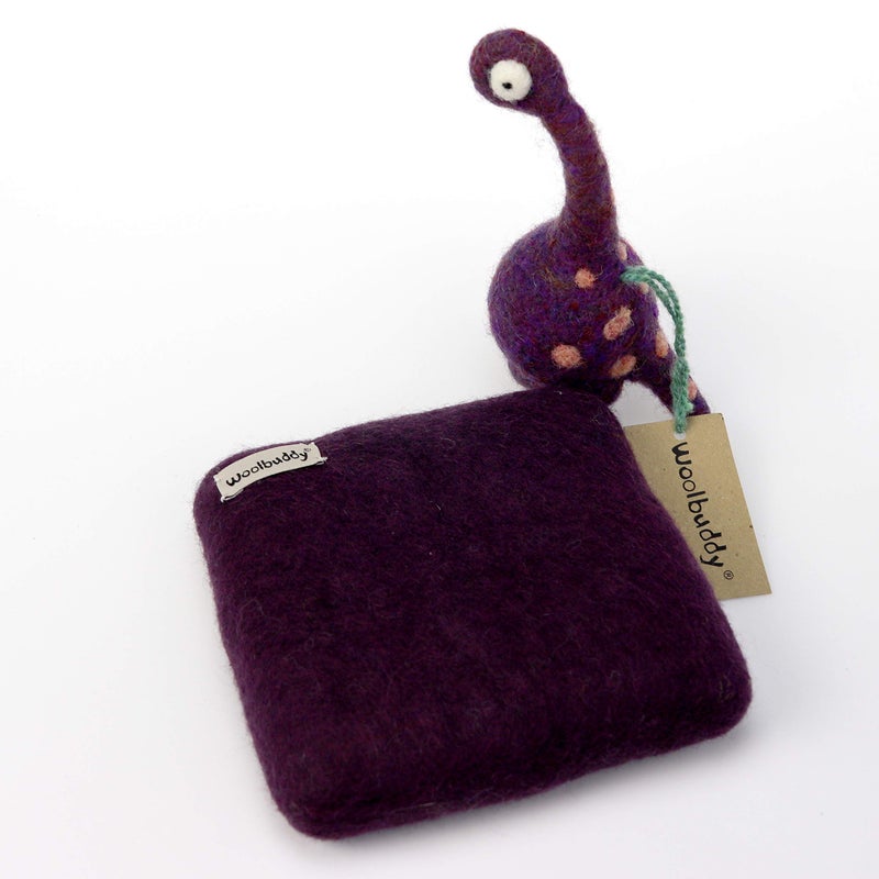 Woolbuddy Needle Felting Pad â€“ Purple Wool Mat 10x10x1.5" â€“ Foam Alternative Base for 3D, Wet, & Dry Felting Crafts - Image 4
